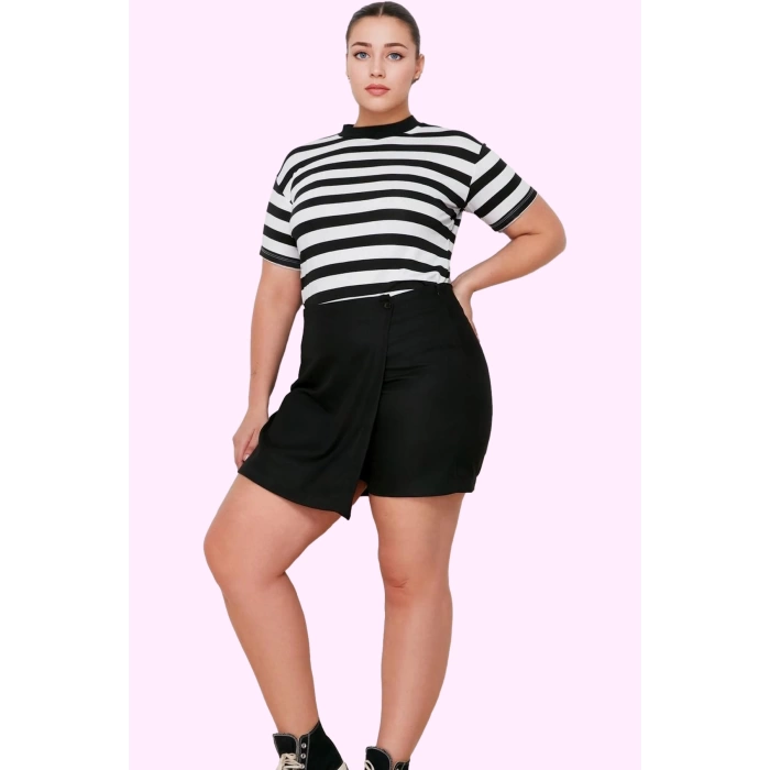 Kadın Büyük Beden Mini Şort Etek Polyester Günlük Stil Hafta Sonu Yaz Aylarının Vazgeçilmezi