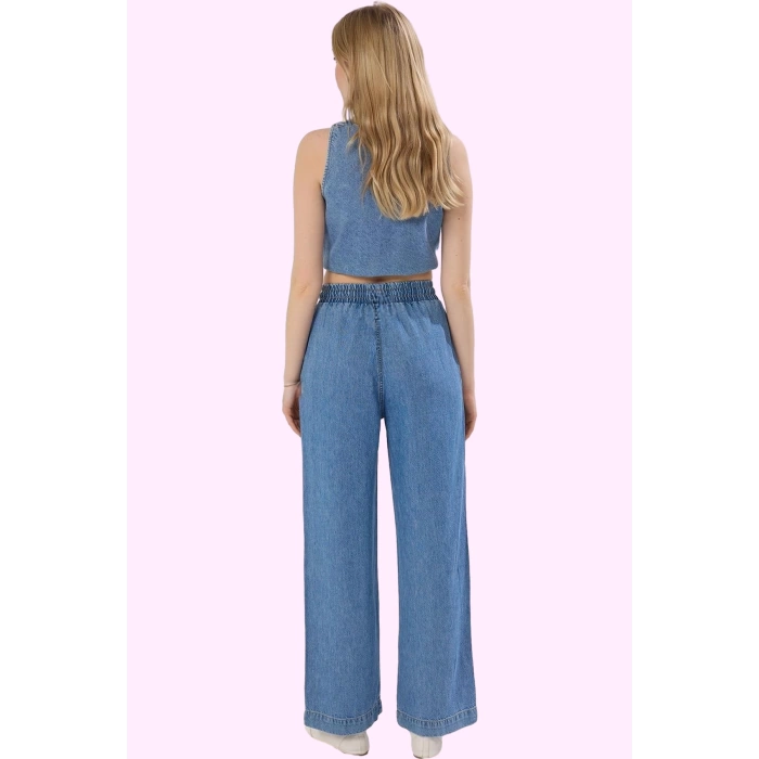 Kadın Care Koleksiyonu Denim Pantolon Pamuk Rahat Kalıp Günlük Kullanım Yaz Aylarının Vazgeçilmezi