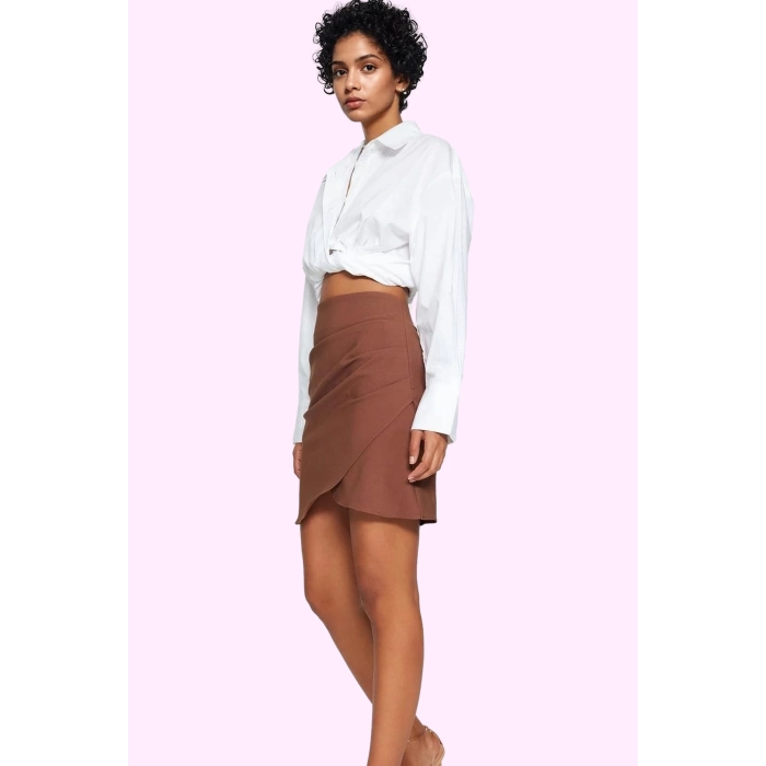 Kadın Casual Mini Etek Polyester Elastan Rahat ve Şık Günlük Kullanım Yaz Aylarının Vazgeçilmezi