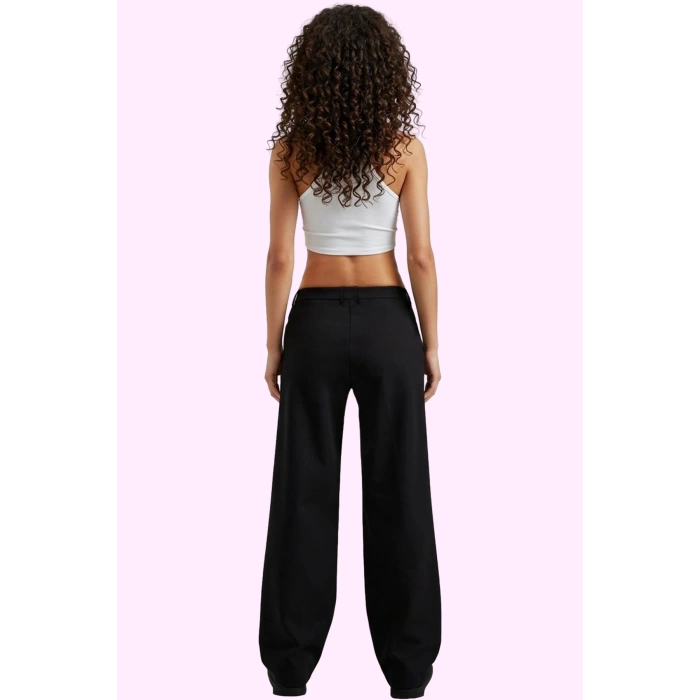 Kadın Casual Stil Finike Dokuma Geniş Paça Pantolon Günlük Kullanım Yaz Aylarının Vazgeçilmezi
