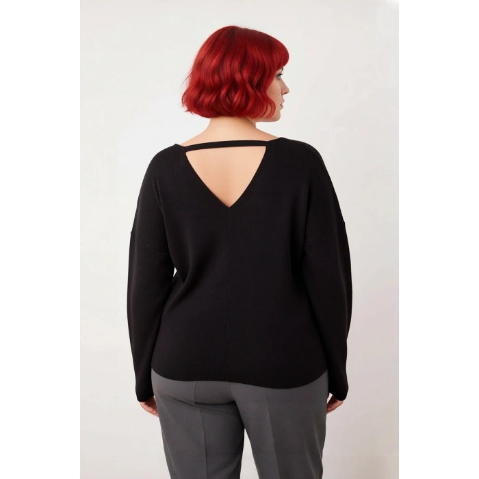 Kadın Casual V Yaka Düşük Kol İnce Triko Kazak Konforlu Akrilik Dokusuyla Sonbahar Kış Şıklığı