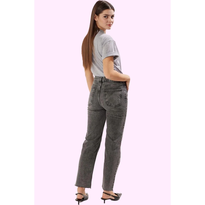 Kadın Comfort Straight Jean; Denim Normal Bel Uzun Boy Günlük Kullanım Yaz Aylarının Vazgeçilmezi