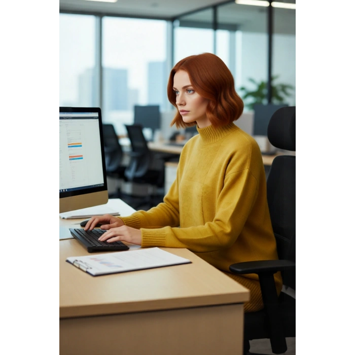 Kadın Cool Ve Konforlu Regular Kalıp Dik Yaka Triko Tunik Kazak Soğuk Havalarda Şık Görünüm Sunar