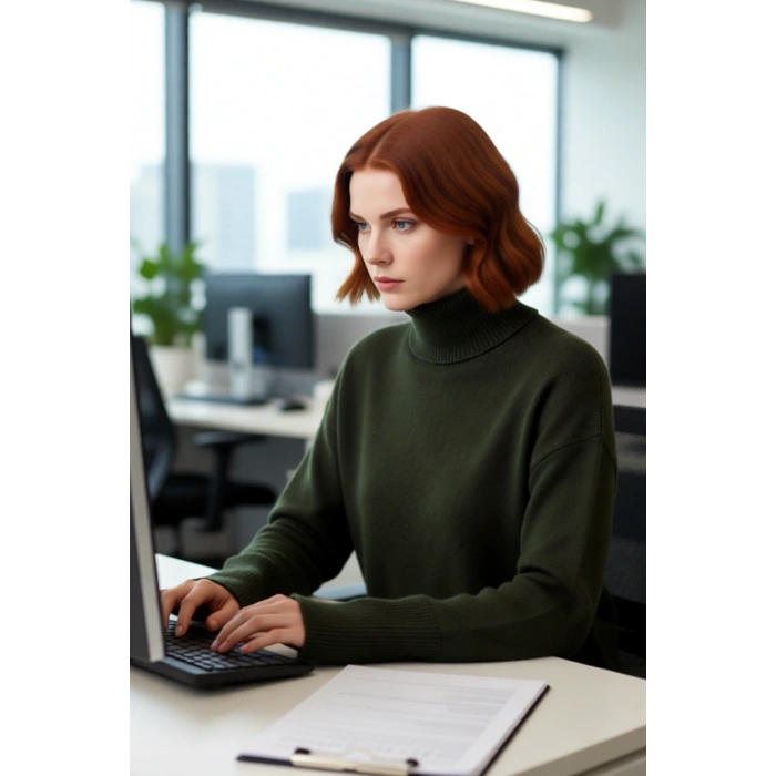 Kadın Crop Boy Oversize Triko Kazak Dik Yaka Standart Kol Düz Desen Yumuşak Dokulu Kış Gardırobu