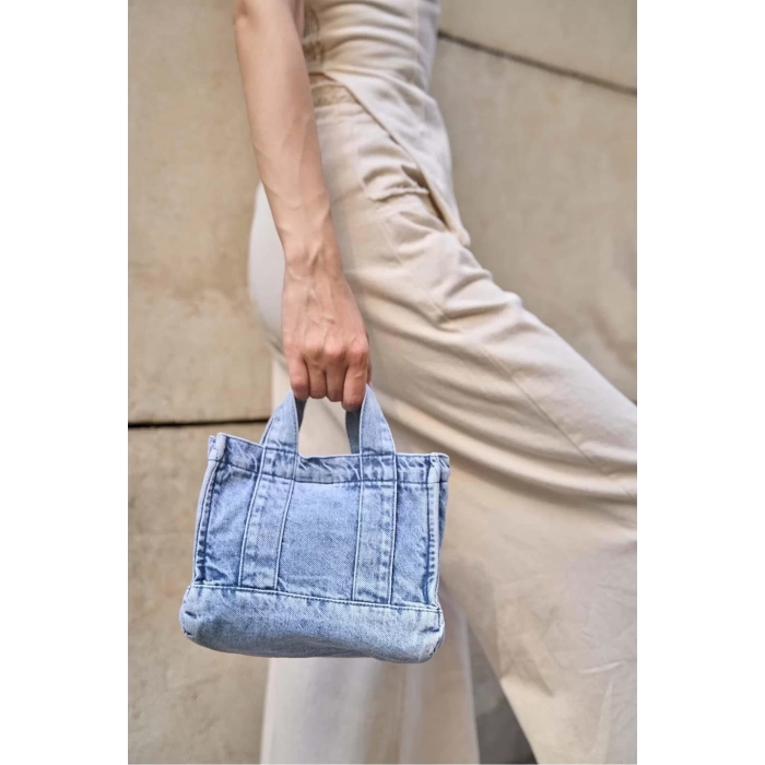 Kadın Denim Çapraz Askılı Mini Çanta Günlük Kullanım için Şık Tasarım Uzun Ömürlü Mükemmel Uyum