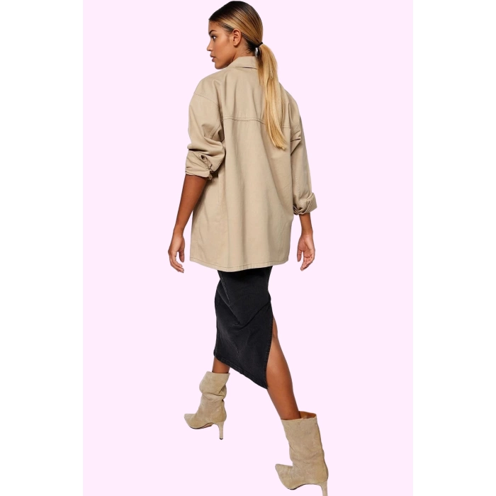 Kadın Denim Midi Kalem Etek Kemer Detayı ile Şıklık ve Konfor Günlük Kullanım Modern Tasarım
