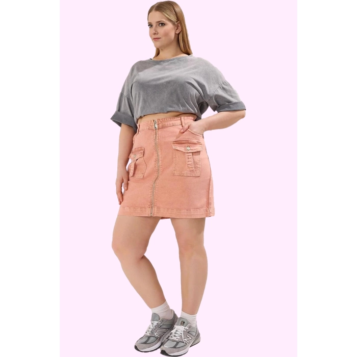 Kadın Denim Mini Etek Pamuk Günlük Ve Özel Günler Modern Tasarım Yaz Aylarının Vazgeçilmezi