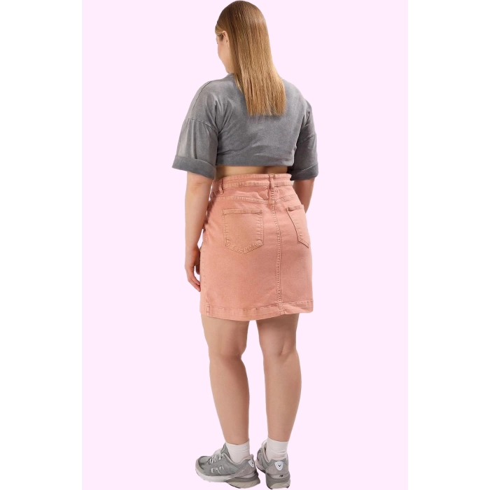 Kadın Denim Mini Etek Pamuk Günlük Ve Özel Günler Modern Tasarım Yaz Aylarının Vazgeçilmezi