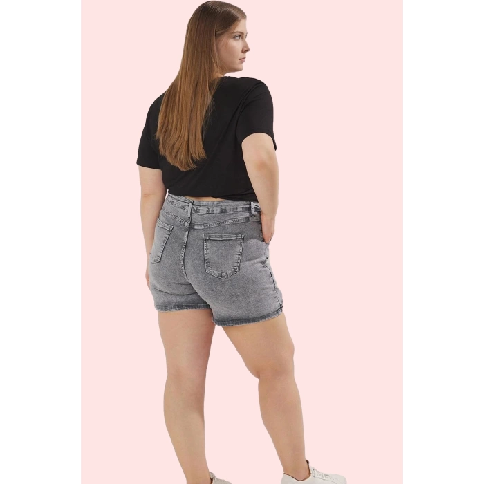 Kadın Denim Şort Etek Yüksek Bel Kısa Boy Casual Günlük Hafta Sonu Yaz Aylarının Vazgeçilmezi