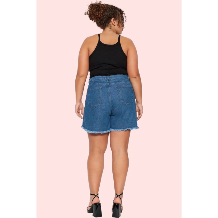 Kadın Denim Şort Etek Yüksek Bel Kısa Boy Dar Paça Günlük Kombinler Yaz Aylarının Vazgeçilmezi