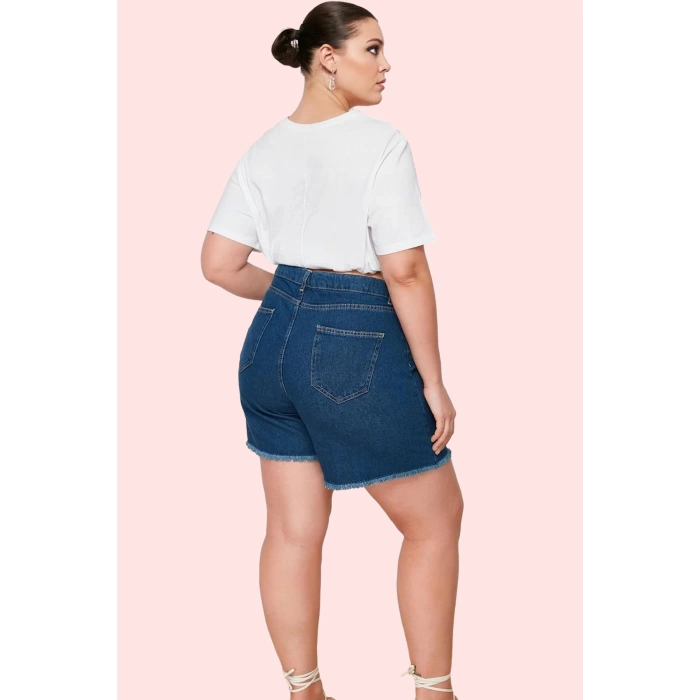 Kadın Denim Şort Etek Yüksek Bel Kısa Boy Dar Paça Günlük Kombinler Yaz Aylarının Vazgeçilmezi