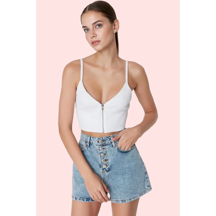 Kadın Denim Şort Yüksek Bel City Short Kısa Boy Pamuk Günlük Kombinler Yaz Aylarının Vazgeçilmezi