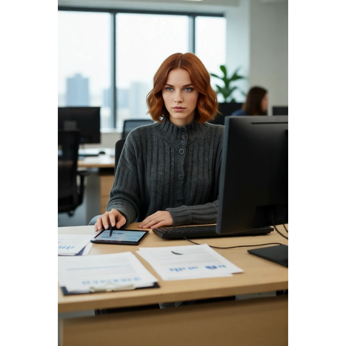 Kadın Dik Yaka Oversize Kalıp Düz Renk Düşük Kol Triko Kazak Soğuk Havalarda Konforlu ve Modern