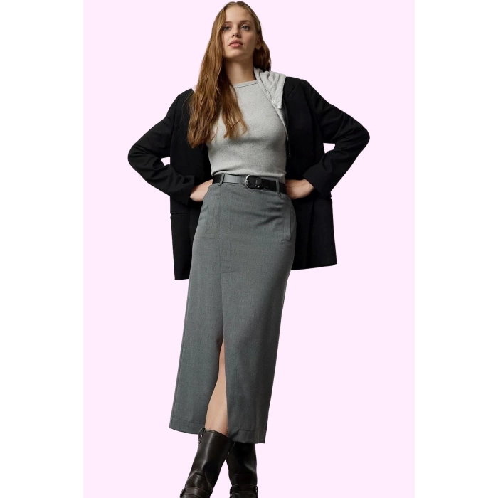 Kadın Dokuma Maxi Etek Kış Koleksiyonu Casual Stil Rahatlık Günlük Kullanım Modern Tasarım