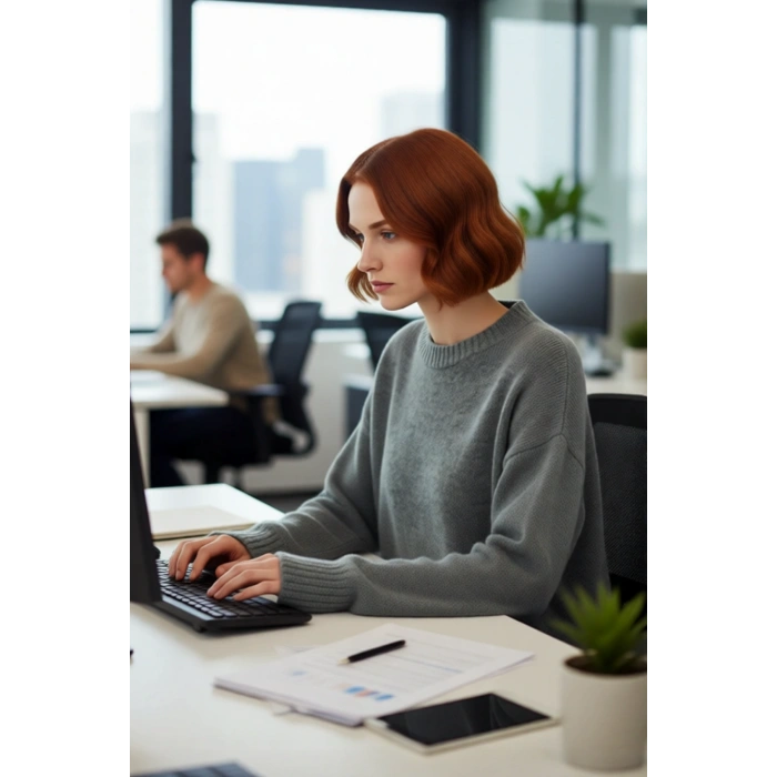 Kadın Düşük Kol Oversize Triko Kazak Bisiklet Yaka Yumuşak Dokulu Basic Kış Kombinleri İçin İdeal