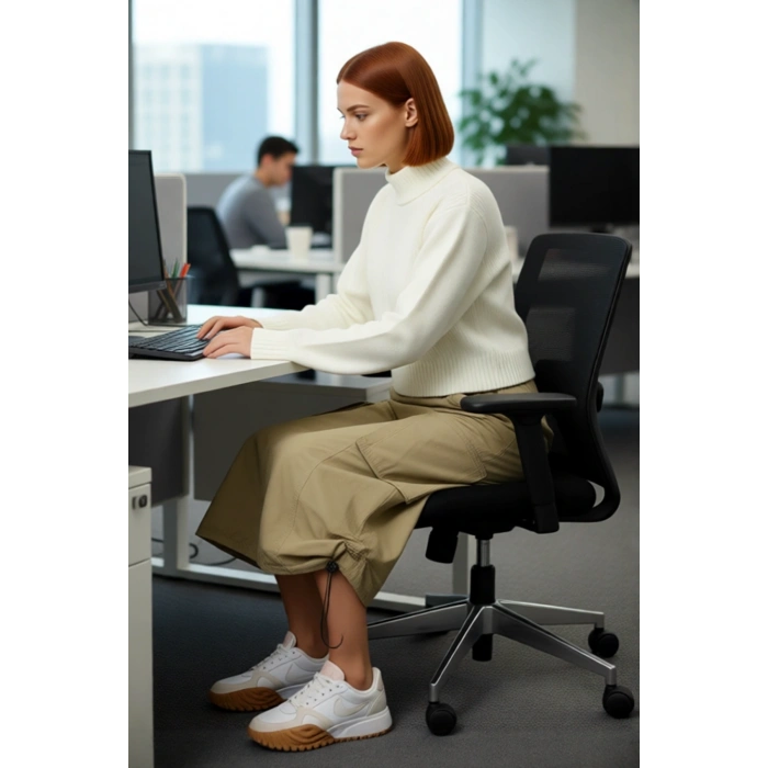 Kadın Düz Desen Dik Yaka Balon Kol Crop Kesim Triko Kazak Kışlık Akrilik Karışımlı Günlük Giyim