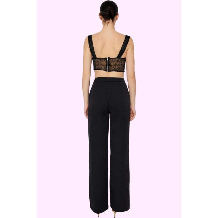 Kadın Düz Desen Normal Bel Wide Leg Pantolon Kış Sezonu Günlük Kullanım Yaz Aylarının Vazgeçilmezi