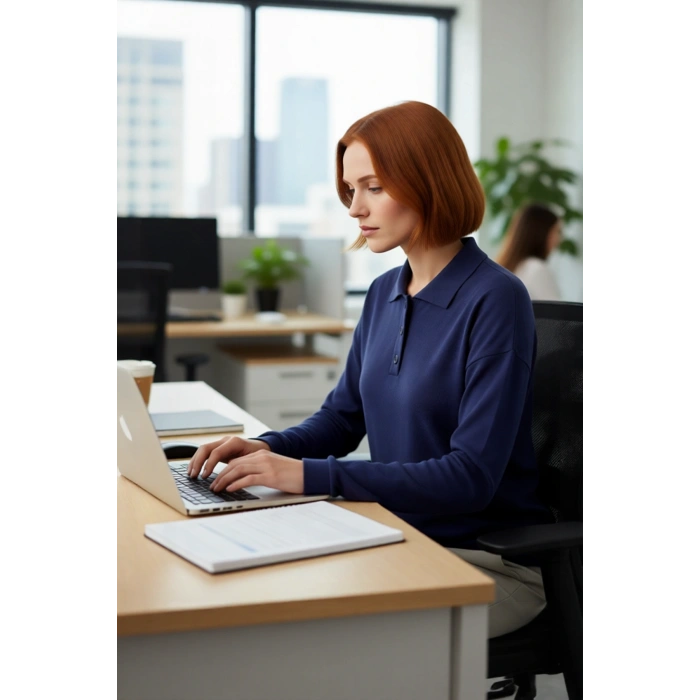 Kadın Düz Desen Polo Yaka Oversize Triko Kazak Düşük Kollu Rahat ve Şık Kışlık Kombinler Kaliteli