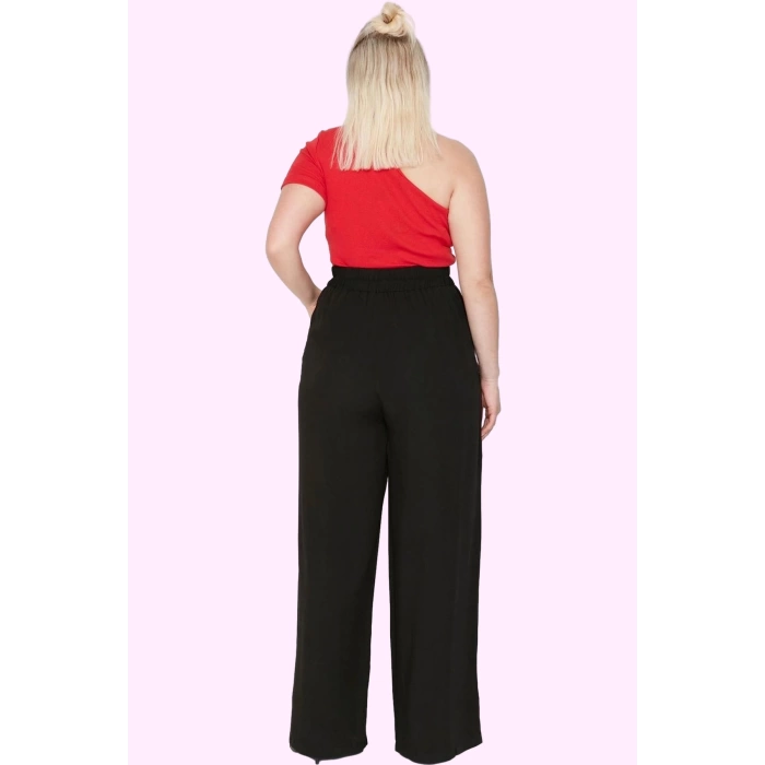 Kadın Düz Desen Wide Leg Pantolon Rahatlık ve Şıklık Bir Arada Tüm Sezonlar Günlük Kullanım