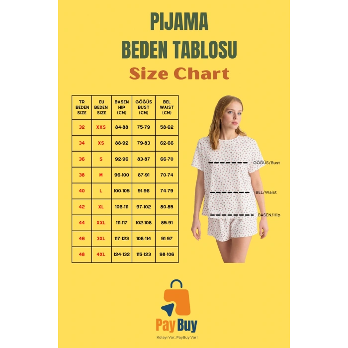 Kadın Ekose Bağlamalı Pijama Takımı Rahat Yazlık Dokuma Kumaş Şık Görünüm Ve