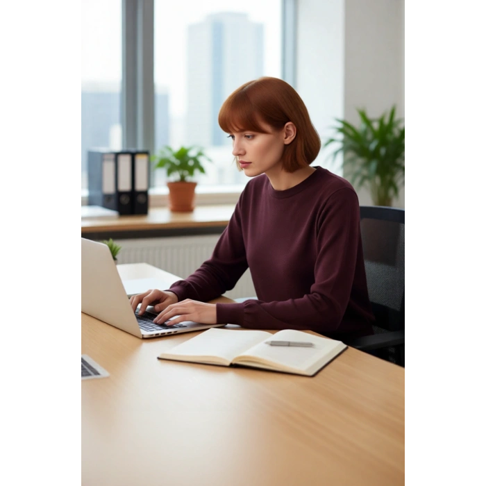 Kadın Ekru Düz Regular Kalıp Bisiklet Yaka Triko Kazak Kışın Rahat ve Şık Kombinlerin Temel Parçası