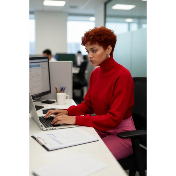 Kadın Ekru Oversize Dik Yaka Triko Kazak Basic Düşük Kol Uzun Boy Kışlık Günlük Şıklık Kaliteli