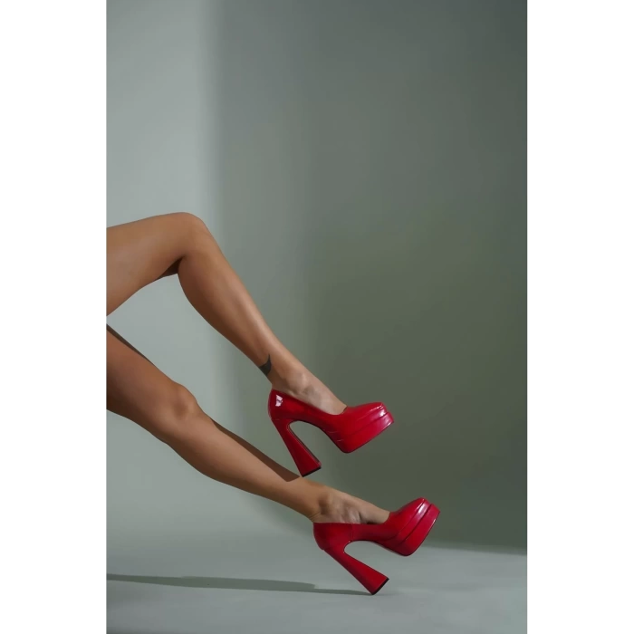 Kadın Elegant Ayakkabı Çift Platform Ayakkabı Özel Tasarım Abiye Ayakkabı