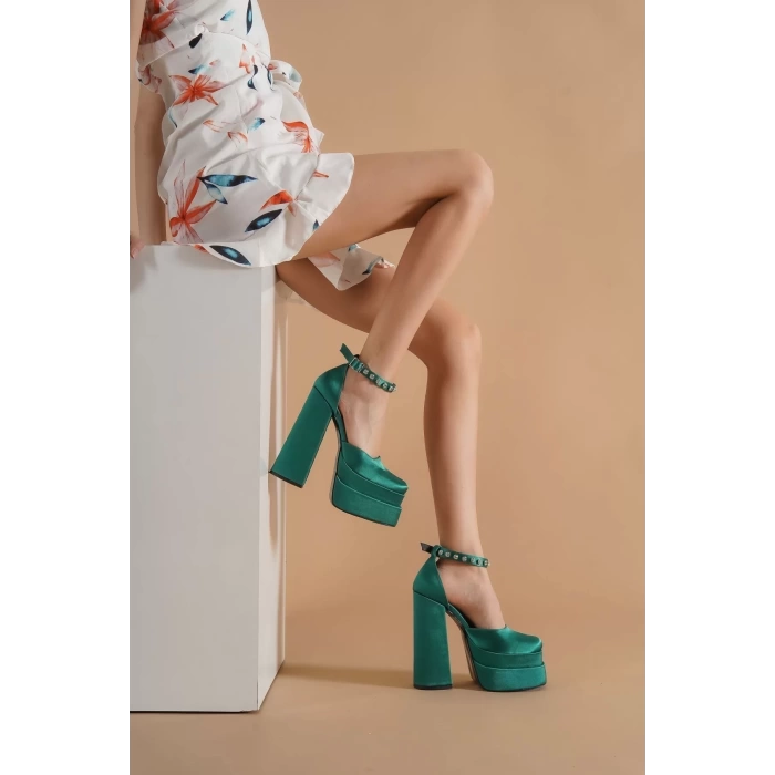 Kadın Elegant Ayakkabı Çift Platform Tasarım Gelinlik Ayakkabı Özel Tasarım Abiye Ayakkabı