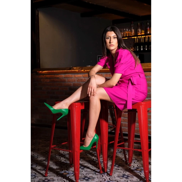 Kadın Elegant Ayakkabı İnce Topuk Stiletto Özel Tasarım Abiye Ayakkabı