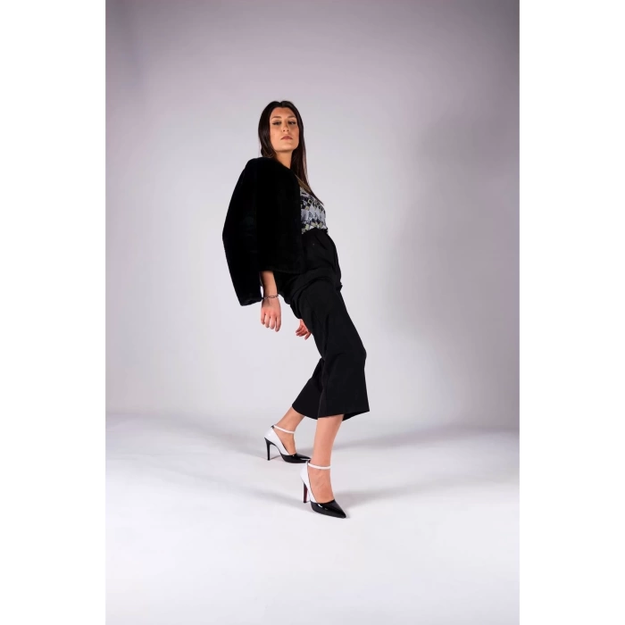 Kadın Elegant Ayakkabı İnce Topuklu Baretli Ayakkabı Stiletto Özel Tasarım Abiye Ayakkabı