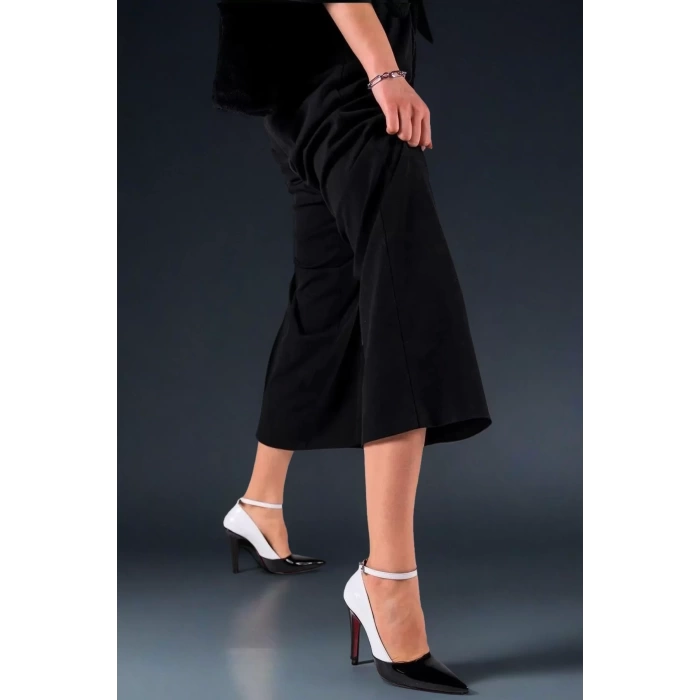 Kadın Elegant Ayakkabı İnce Topuklu Baretli Ayakkabı Stiletto Özel Tasarım Abiye Ayakkabı