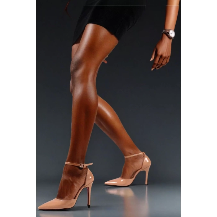 Kadın Elegant Ayakkabı İnce Topuklu Baretli Stiletto Özel Tasarım Abiye Ayakkabı