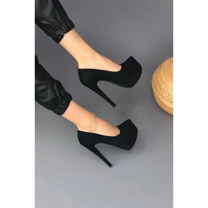 Kadın Elegant Ayakkabı İnce Topuklu Platform Ayakkabı Özel Tasarım Abiye Ayakkabı