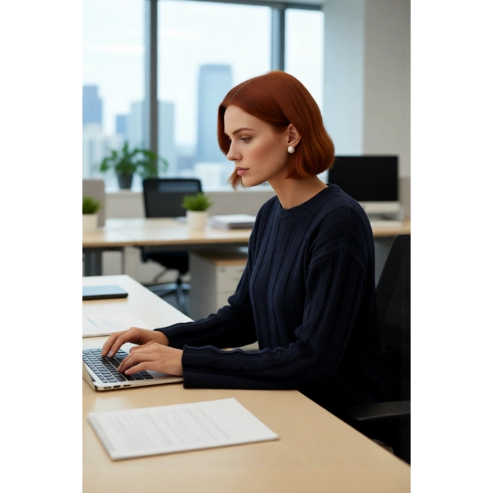 Kadın Fitilli Dokuma Triko Kazak Regular Kalıp Bisiklet Yaka Uzun Kollu Günlük Konforlu Şıklık Sunar