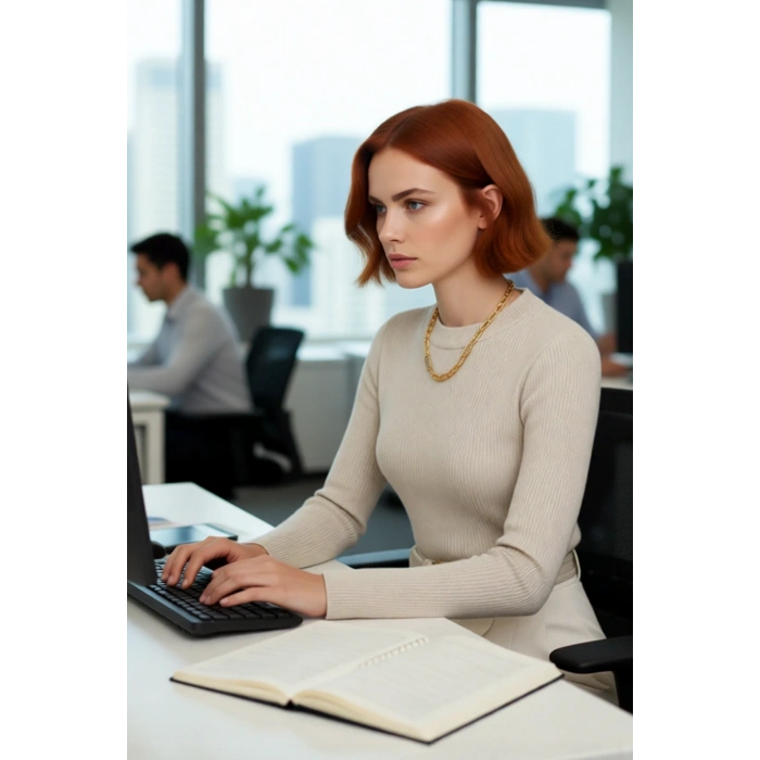 Kadın Fitted Bisiklet Yaka Uzun Kollu Triko Kazak Basic Düz Desen Akrilik Materyal Kış Konforu