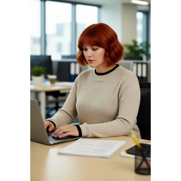 Kadın Fitted Dik Yaka Fitilli Triko Kazak Standart Kol Basic Siluet İnce Akrilik Günlük Şıklık