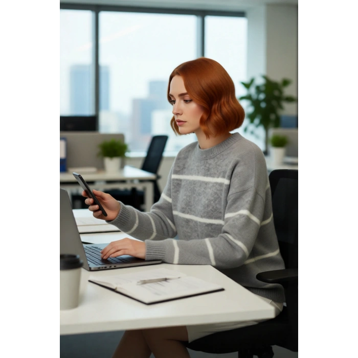 Kadın Geniş Kalıp Çizgili Kışlık Triko Kazak Rahat Bisiklet Yaka Düşük Kollu Konforlu Tasarım