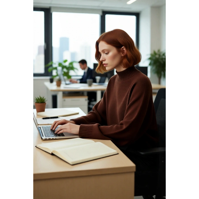 Kadın Geniş Kalıp Uzun İspanyol Kol Dik Yaka Triko Kazak Kış Kombinlerinin Vazgeçilmezi Kaliteli
