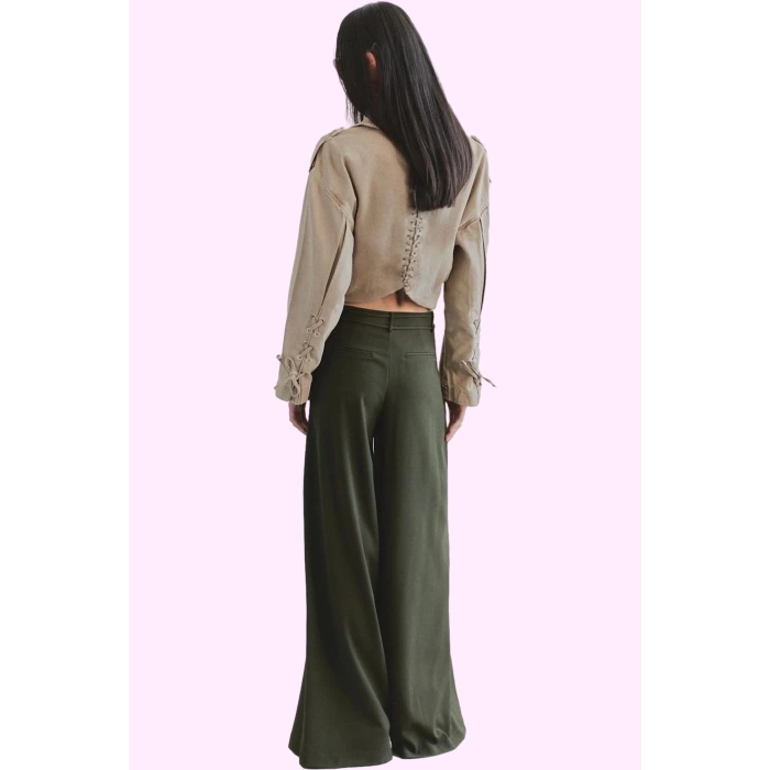 Kadın Geniş Paça Wide Leg Pantolon Casual Günlük Stil Hafta Sonu Yaz Aylarının Vazgeçilmezi