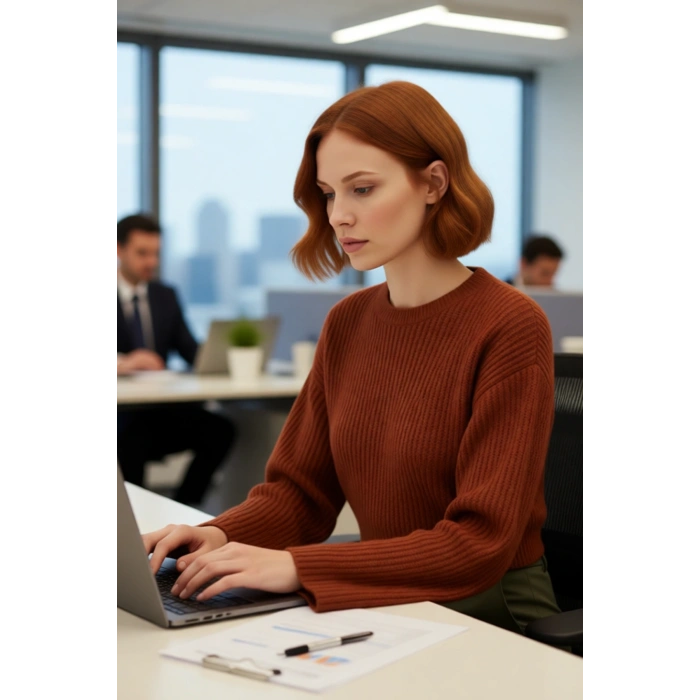 Kadın Gri %100 Akrilik Oversize Selanik Dokuma Bisiklet Yaka İspanyol Kol Crop Triko Kazak