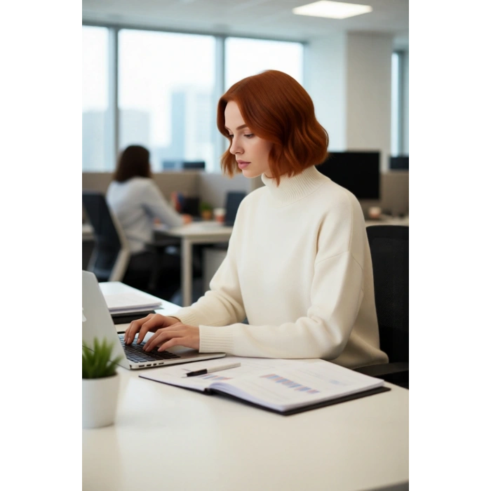 Kadın Gri Oversize Triko Kazak Dik Yaka Düşük Kol Detayıyla Kışın Rahat ve Şık Bir Tarz Kaliteli