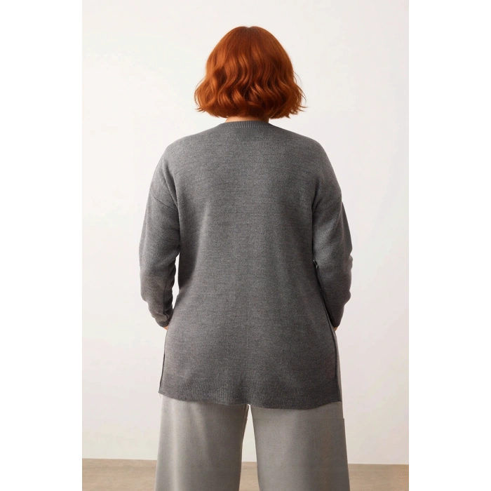 Kadın Günlük Akrilik Balıkçı Yaka Rahat Kesim Triko Kazak Uzun Kollu Soğuk Havanın Vazgeçilmezi