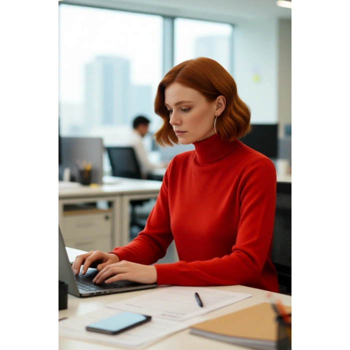 Kadın Günlük Akrilik Oversize Balıkçı Yaka Triko Kazak Konforlu Ve Şık Kış Kombinleri Kaliteli