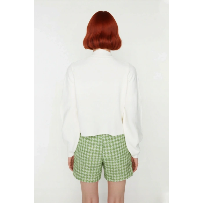 Kadın Günlük Akrilik Oversize Balıkçı Yaka Triko Kazak Konforlu Ve Şık Kış Kombinleri Kaliteli