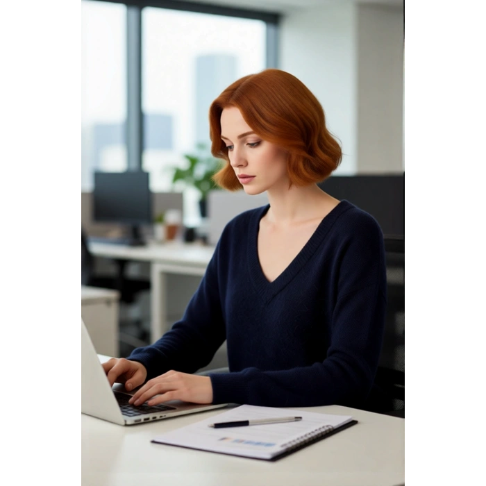 Kadın Günlük Kombinler İçin Rahat Oversize Triko V Yaka Düşük Kol Kışlık Kazak Kaliteli Şık