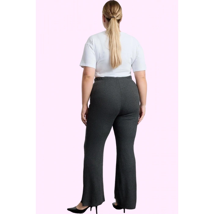 Kadın Kaşkorse Örme Pantolon Yüksek Bel İspanyol Paça Kışlık Model Yaz Aylarının Vazgeçilmezi