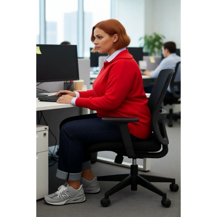 Kadın Kırmızı Regular Kalıp Devrik Yaka Fermuarlı Triko Kazak Düşük Kol ve Düz Desenli Kışlık Şıklık