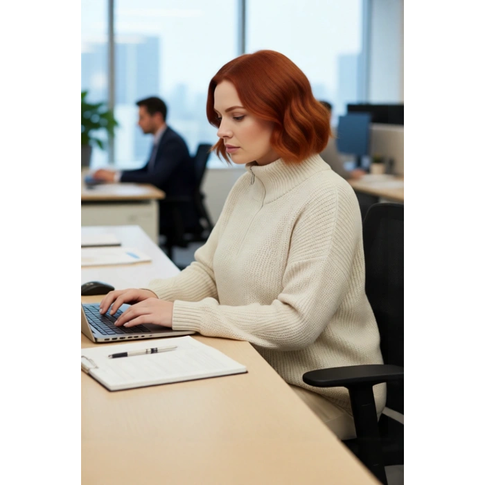 Kadın Kışlık Regular Kalıp Düz Desen Düşük Kol Fermuarlı Dik Yaka Akrilik Triko Kazak Kaliteli