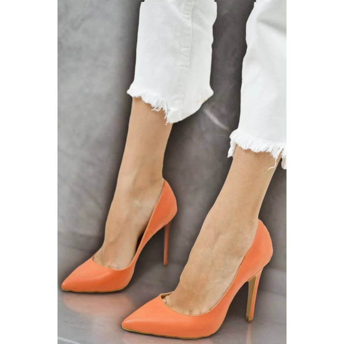 Kadın Klasik Topuklu Ayakkabı Sivri Burun İnce Topuk Model Stiletto