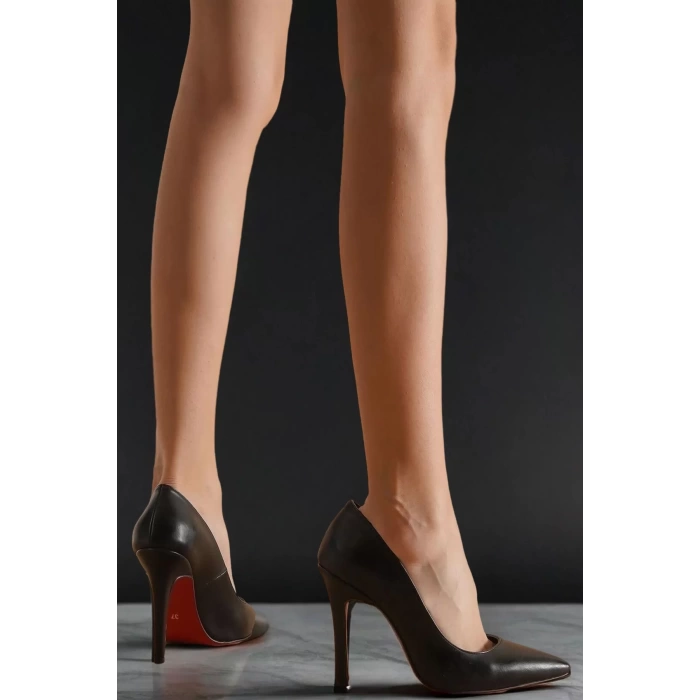 Kadın Klasik Topuklu Ayakkabı Sivri Burun İnce Topuk Model Stiletto
